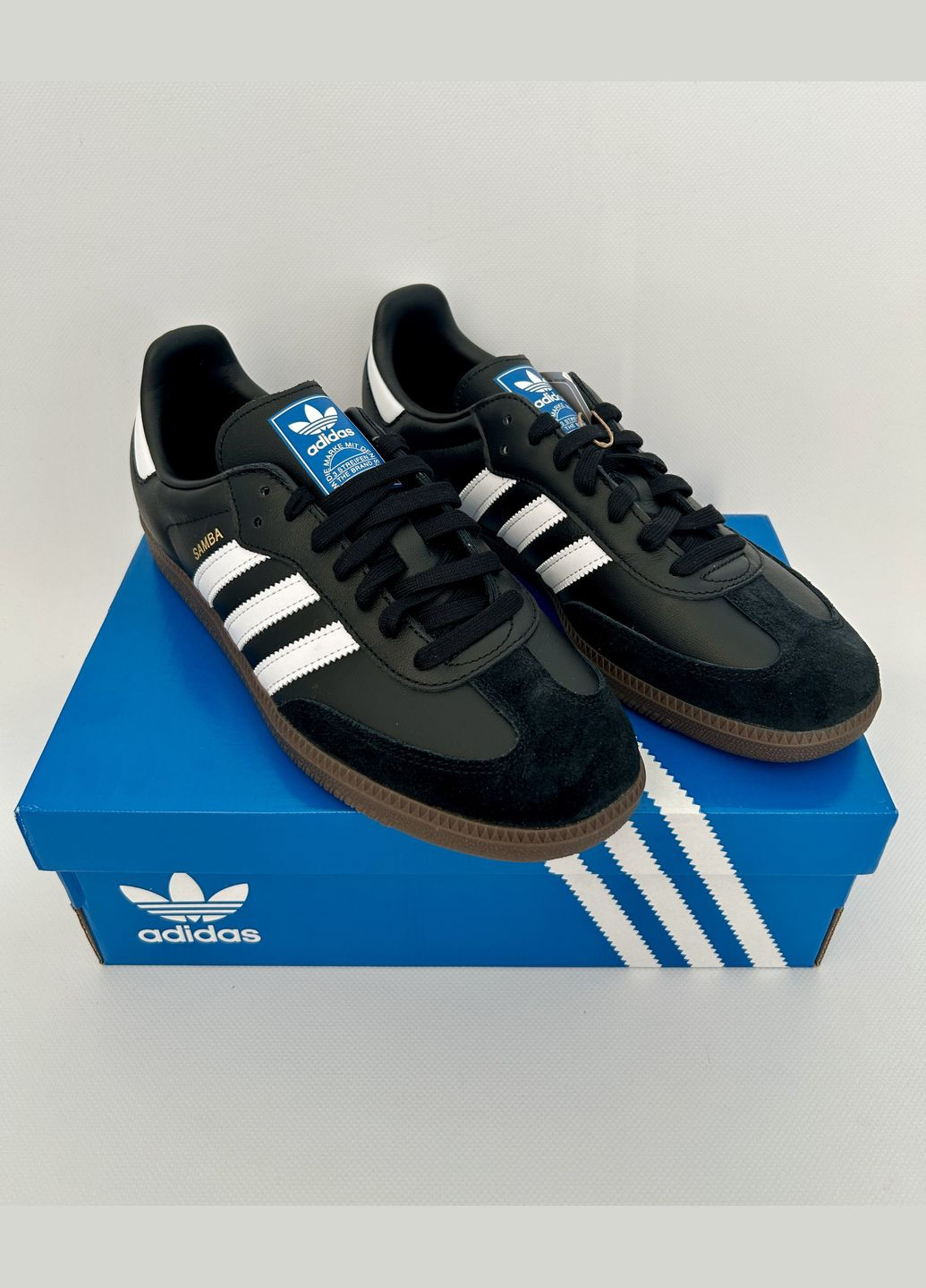 Черные кеды samba og adidas