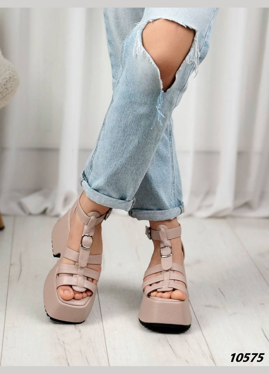 Бежевые боссоножки Vakko