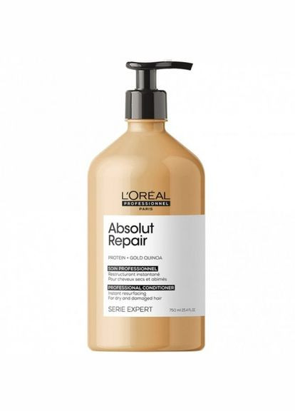 ABSOLUT REPAIR GOLD QUINOA + PROTEIN Instant Resurfacing Conditioner 750ml L'Oreal Professionnel (308253306)