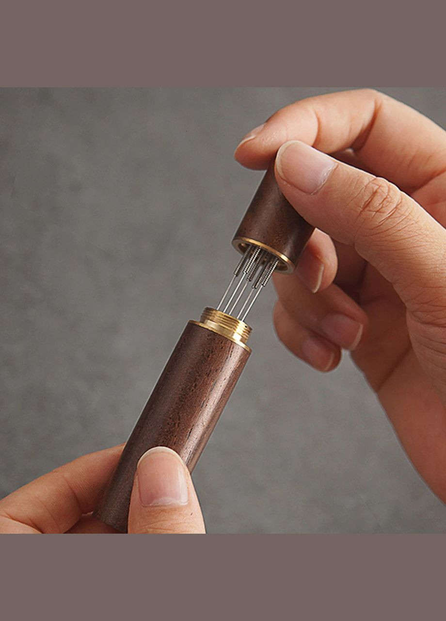 Распределитель кофе в холдере WDT Needle Tool, Иголки темное дерево (R-15366-VS) No Brand (303975273)