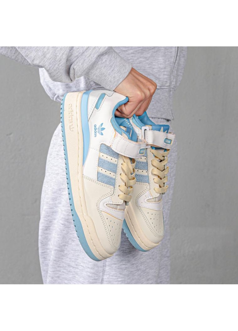 КРОСІВКИ ЖІНОЧІ ADIDAS FORUM 84 LOW CAROLINA BLUE АДІДАС ФОРУМ 84 No Brand бежеві демісезони (369390760)