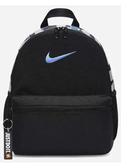 Рюкзак 100% полиэстер 33х25 5х12 5 см черный для детей Nike Nike Y NK BRSLA JDI MINI BKPK (398095537)