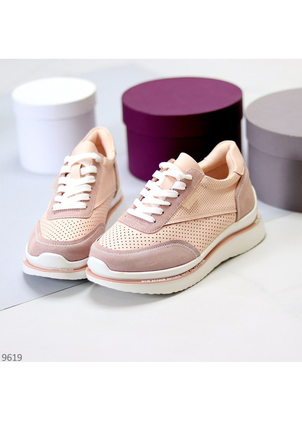 280 Кросовки Кожаные Розовые KDSL розовые демисезоны (316354797)