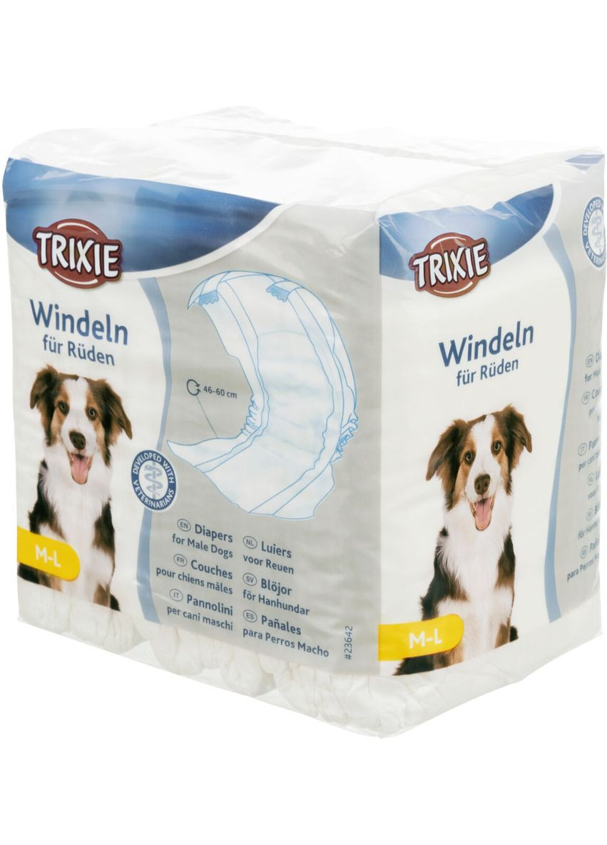 Памперси для собак (кобелів) 23642 4660 см 12шт (4011905236421) Trixie (279566276)