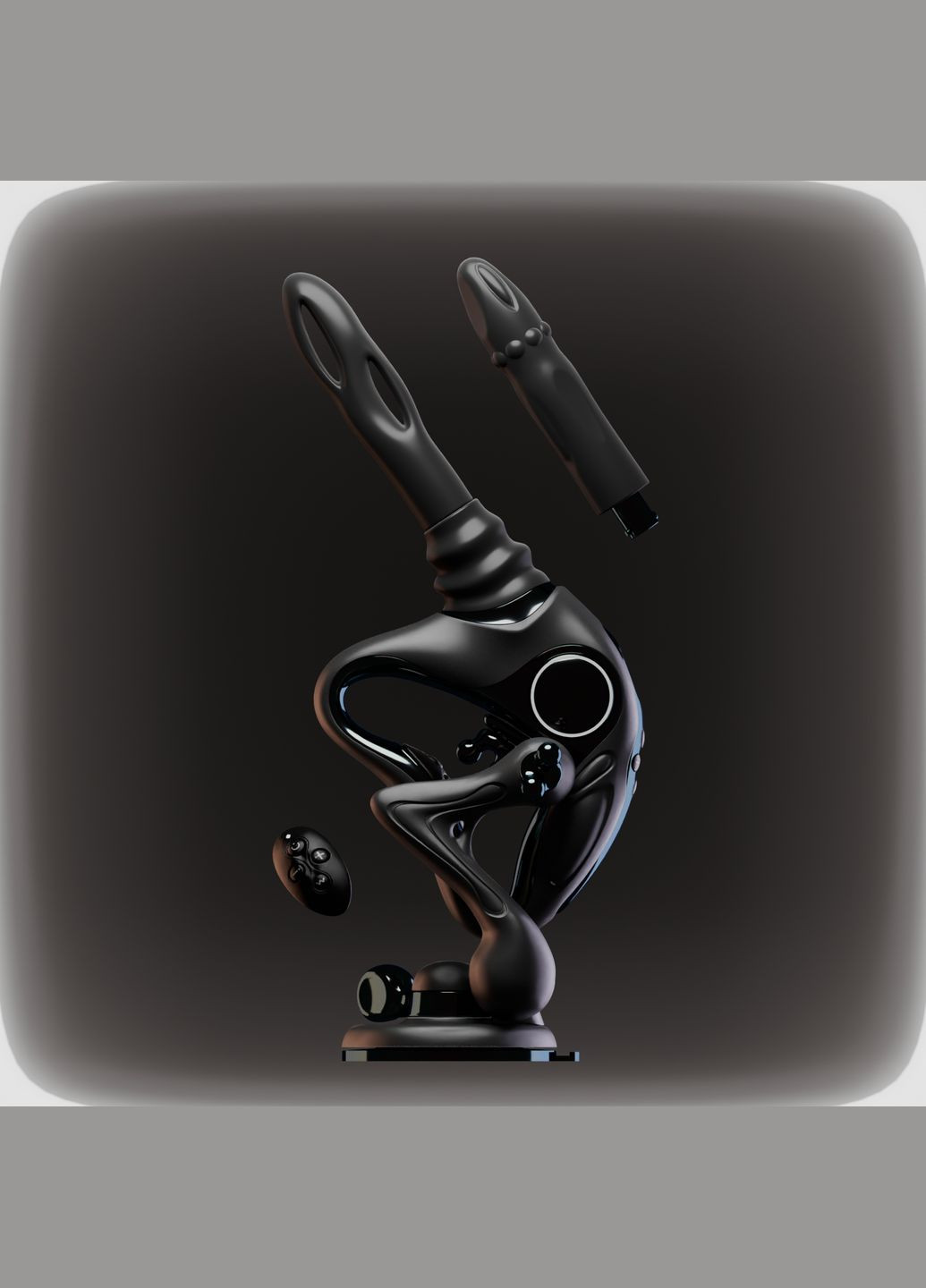 Секс-машина UEROS Nexus Power Gray с фрикциями, вибрацией и вращательной стимуляцией, черная UPKO (332786233)