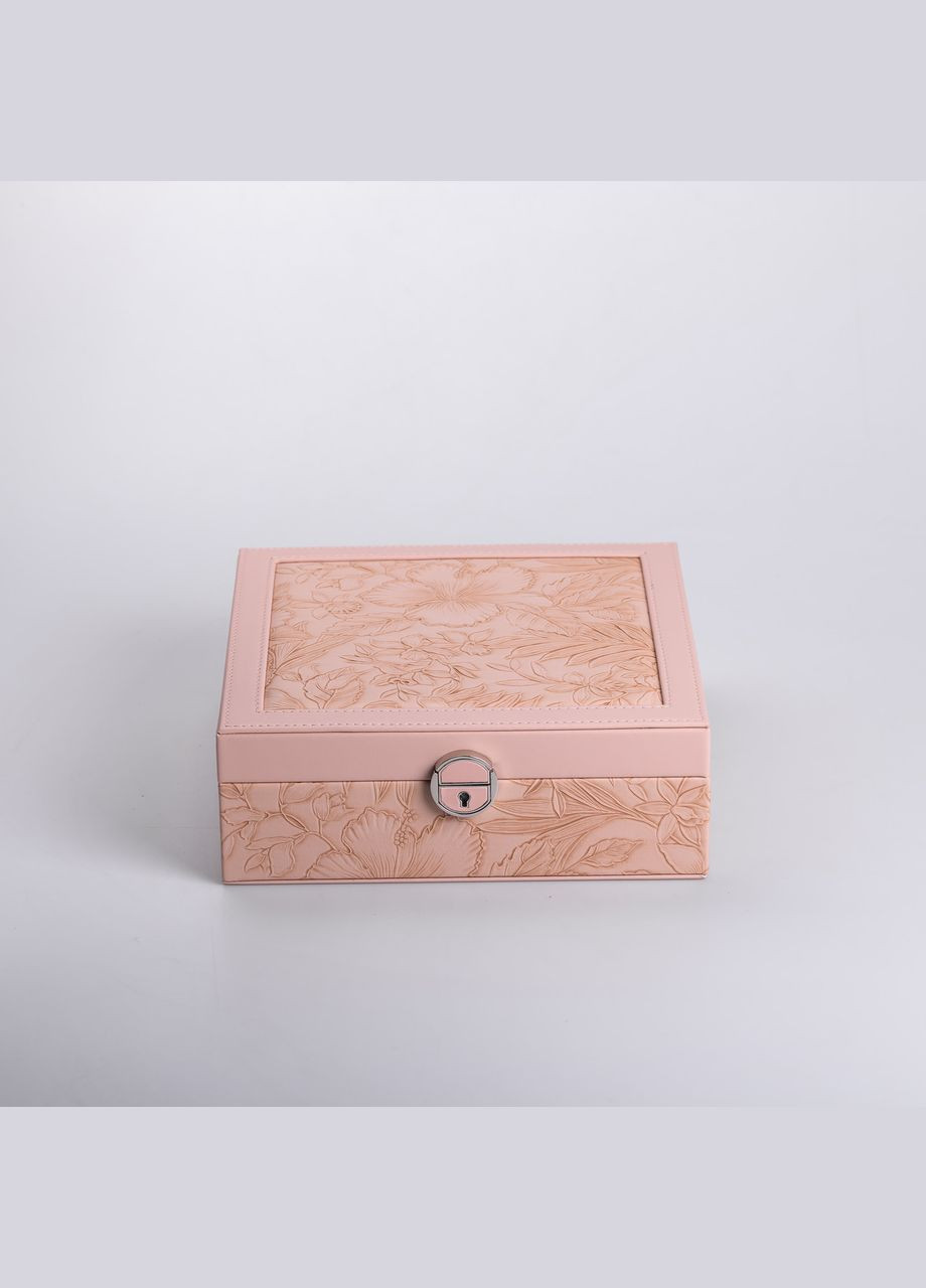 Шкатулка для украшений из эко кожи 2 яруса с замком органайзер для ювелирных изделий HP-5-22P Yiwu (325922795)