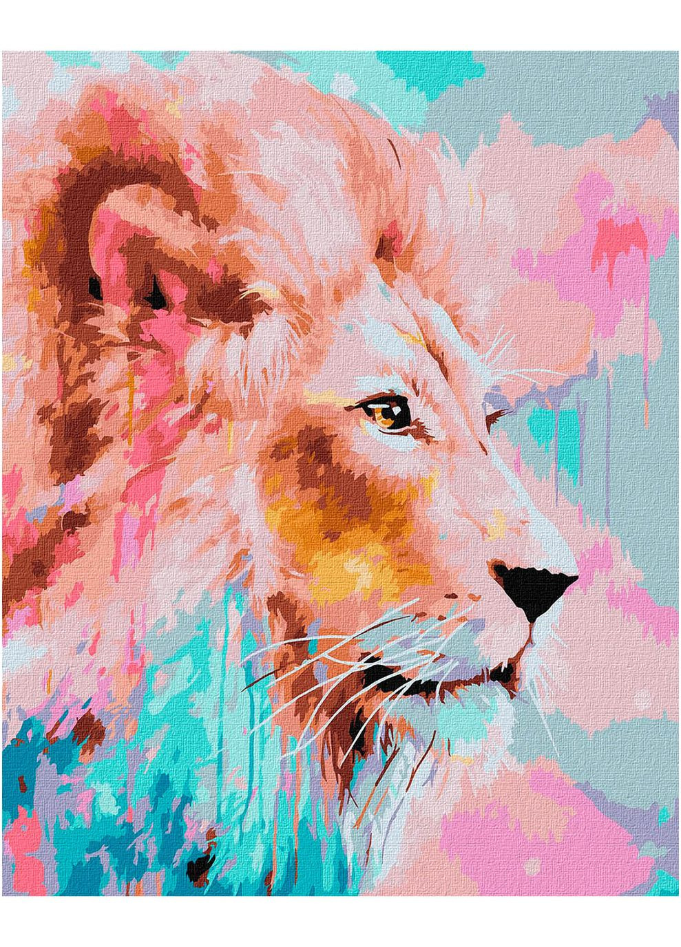 Картина по номерам 40х50 ИДЕЙКА Животные птицы розовый Лев Ідейка (257271907)