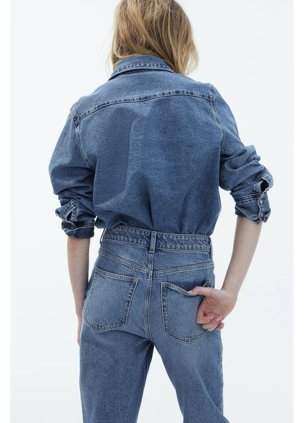 Джинсы tapered high-waist ankle H&M - (361648495)