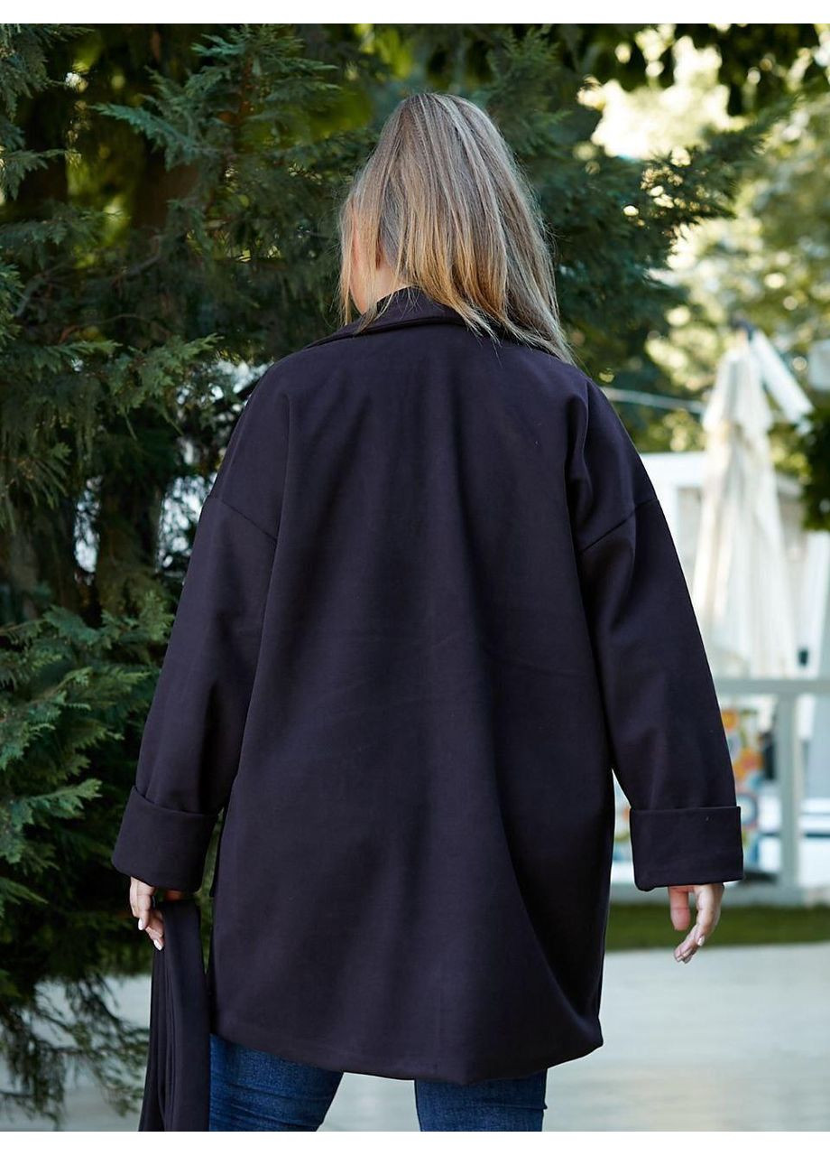 Темно-фіолетове демісезонне Жіноче кашемірове пальто Sofia