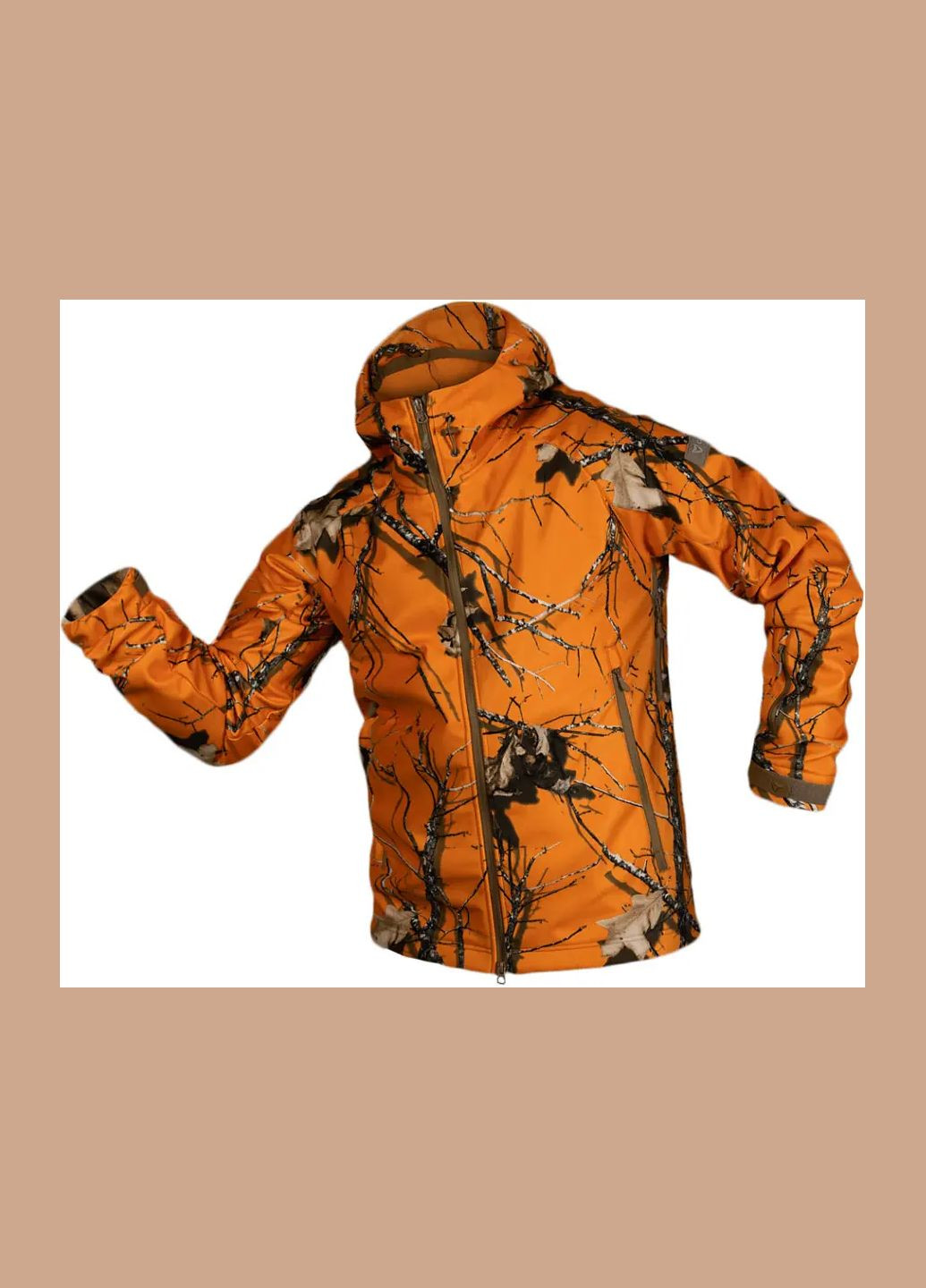 Оранжевая демисезонная куртка rubicon flamewood Camotec