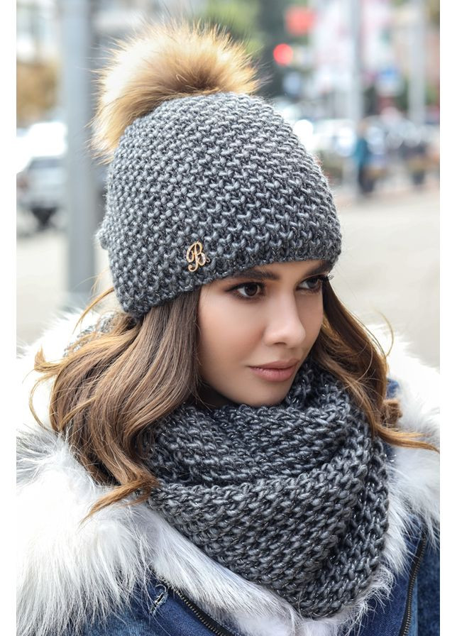 Жіночий комплект Кларк, шапка и снуд Braxton (360506664)