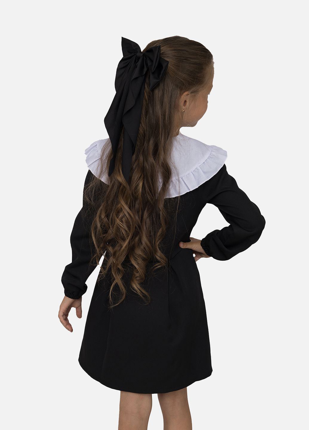 Чёрное платье для девочки цвет черный цб-00251240 Yuki (298729134)