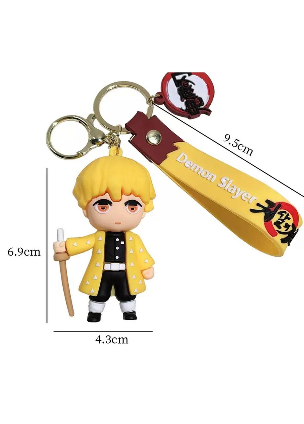 Брелок Клинок, що знищує демонів (Demon Slayer) Зеніцу Аґацума (Zenitsu Agatsuma) No Brand (341529707)