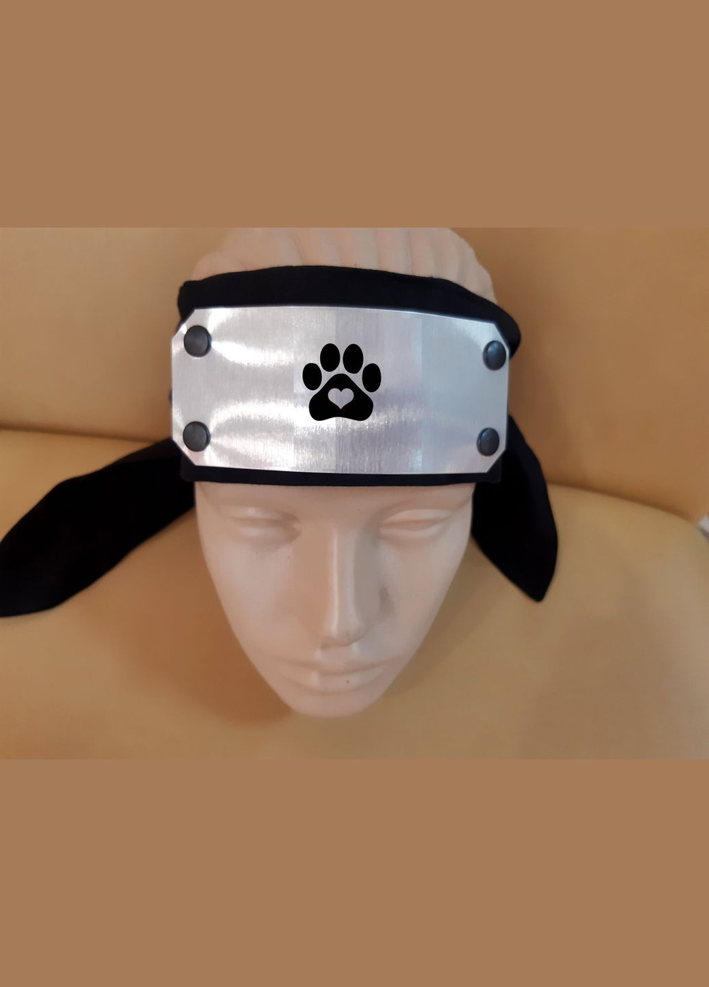 Повязка на голову Наруто бандана кот лапа (lapa) No Brand (357495091)