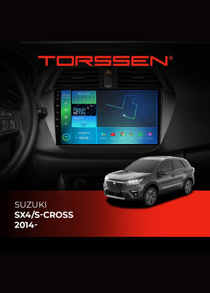 Штатная магнитола Suzuki SX4/Scross 14- FL9 4+64Gb 4G Carplay DSP Torssen (307087507)