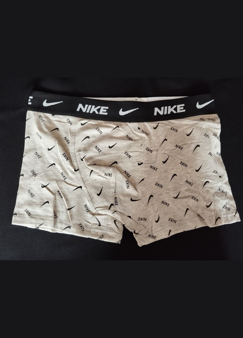 Модні сірі чоловічі труси боксери з товстою резинкою No Brand (299388217)