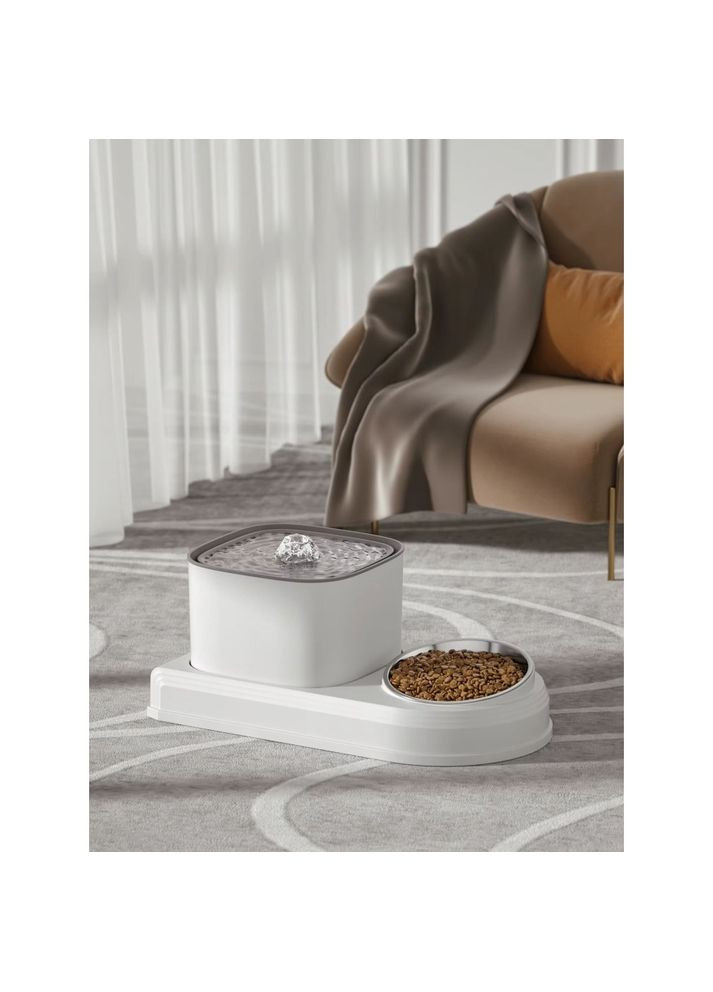 Поїлка-фонтан з годівницею (WF072) Lapka (351363535)