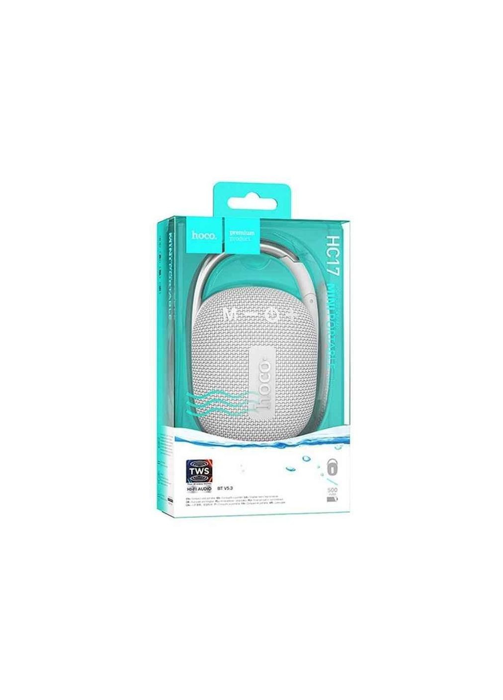 Портативна колонка HC17 сіра 13,3x8,5x4,9см ТМ Hoco (304644637)