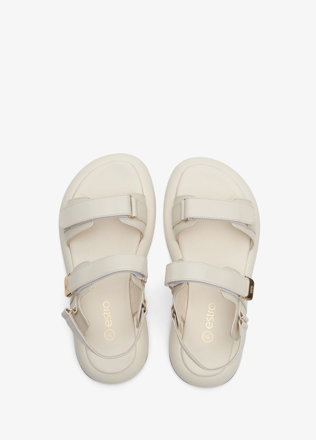 Сандалі, колір молочний Estro (299775792)
