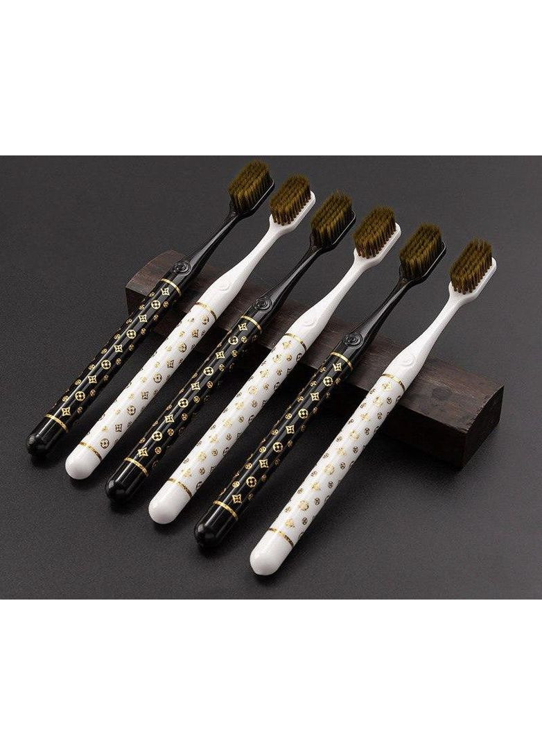 Зубна щітка у стилі LV біла No Brand (295012643)