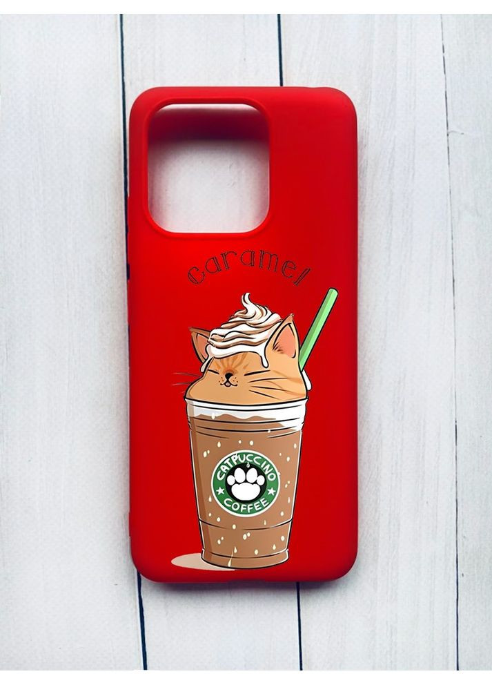 Матовый чехол на Xiaomi Redmi 12C Капучино котик (принт 97) CASE CONTROL (360710434)