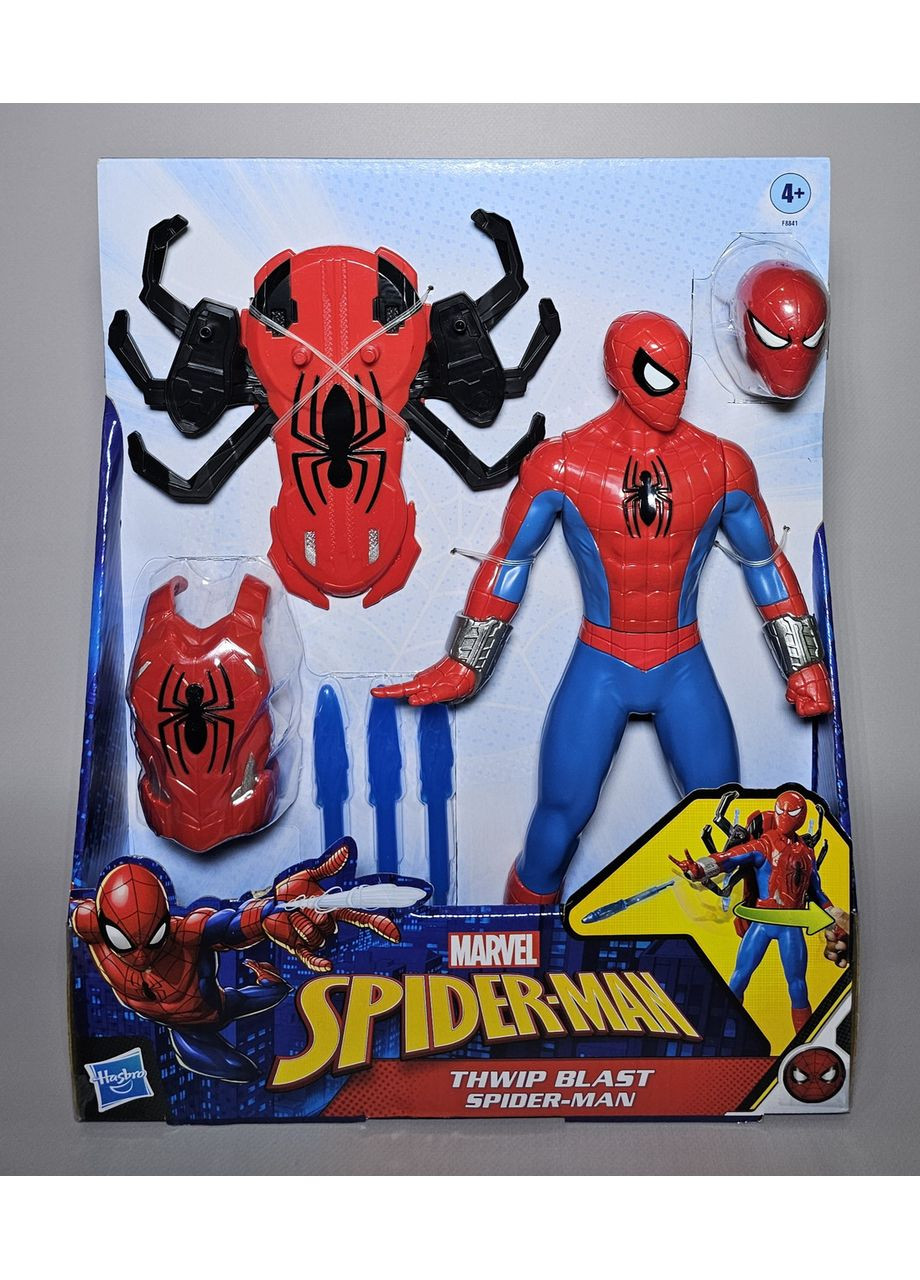 Фигурка Человек Паук Взрывной Удар с аксессуарами Marvel Spider Man Thwip Blast Hasbro (365251418)