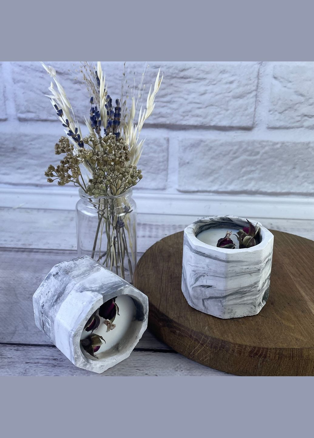 Ароматическая соевая свеча с розой 5Candles (322347751)