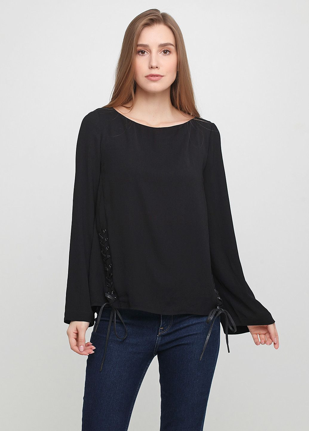 Чёрная блуза черный Eleven Paris