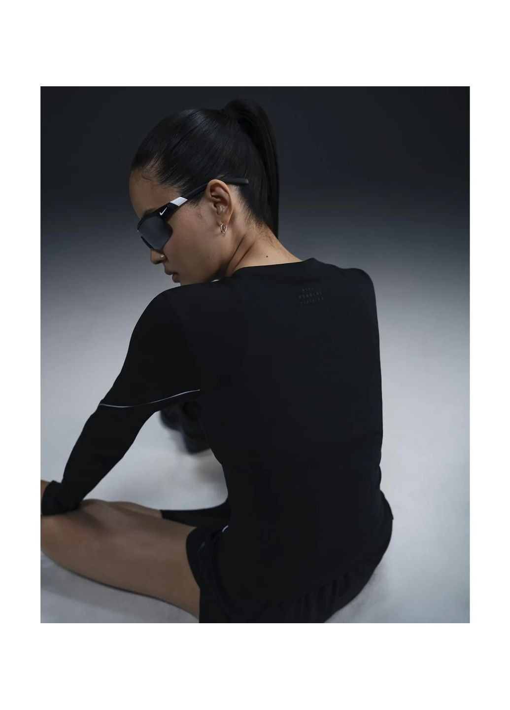 Лонгслів жіночий Running Division Black Nike (365963390)