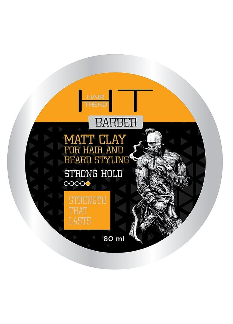 Матирующая глина для укладки волос и бороды Barber 80ml (1371403-17110095) Hair Trend (368629075)