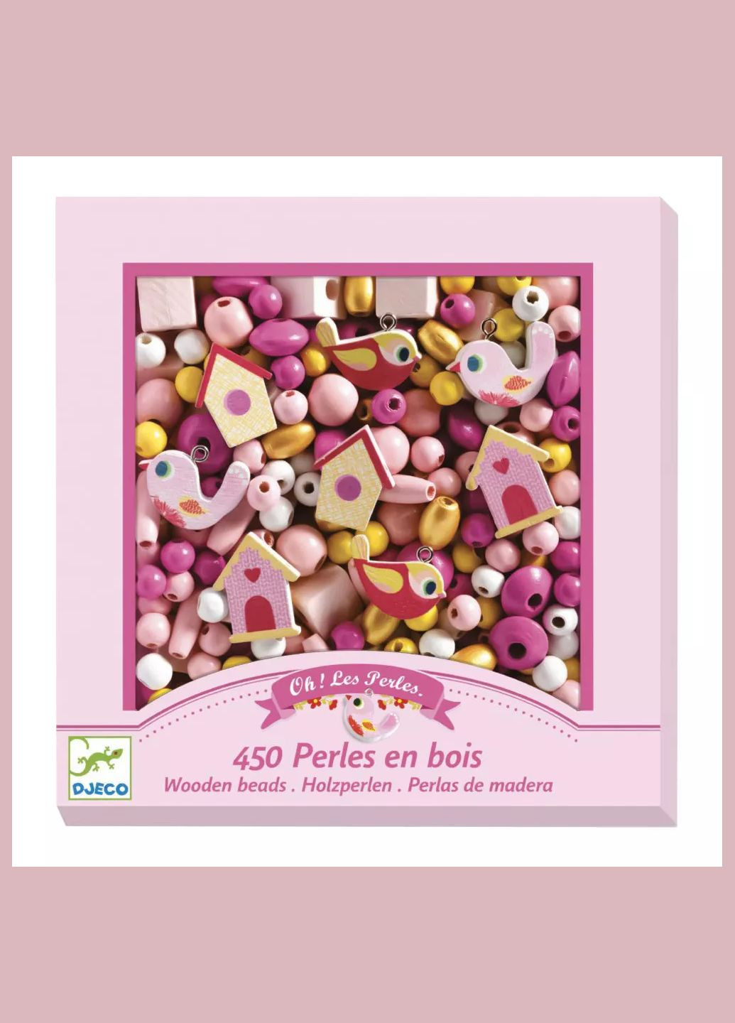 Набор для творчества с деревянными бусинами "Птички" Djeco (333253043)