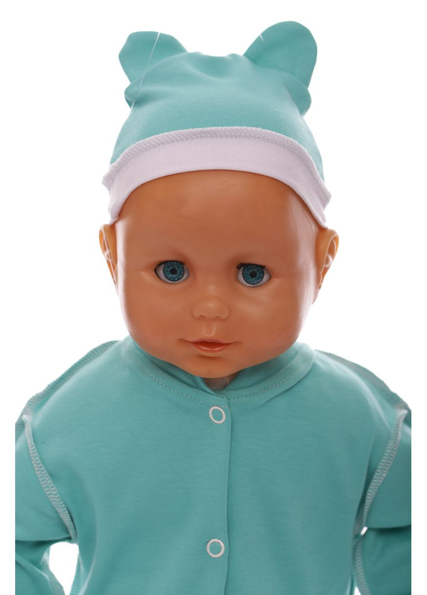 Человечек с шапкой интерлок ля-ля цвет морской волны 50 см (45107) BABYKROHA (297200742)