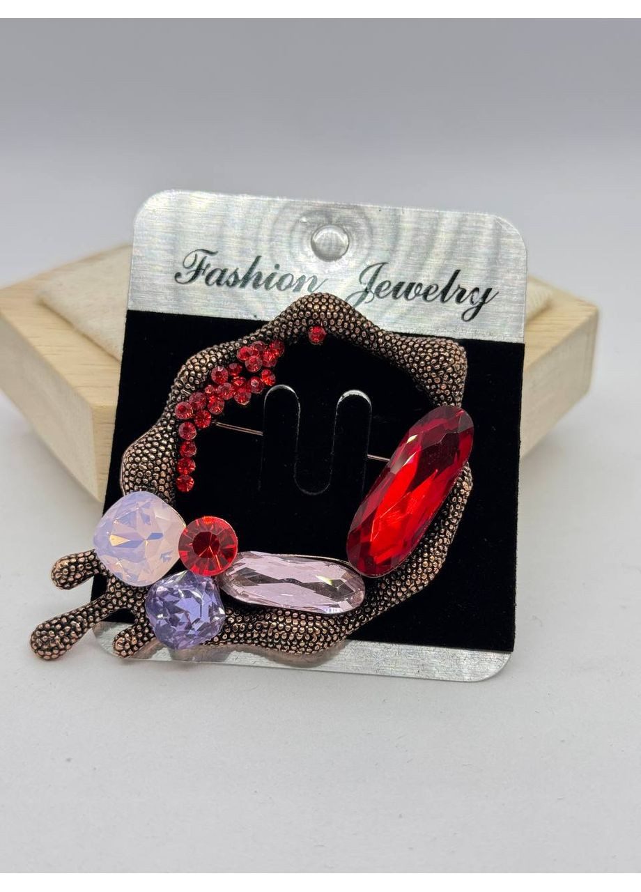 Біжутерна брошка Корал 75*47 мм Комбінований No Brand (361319828)