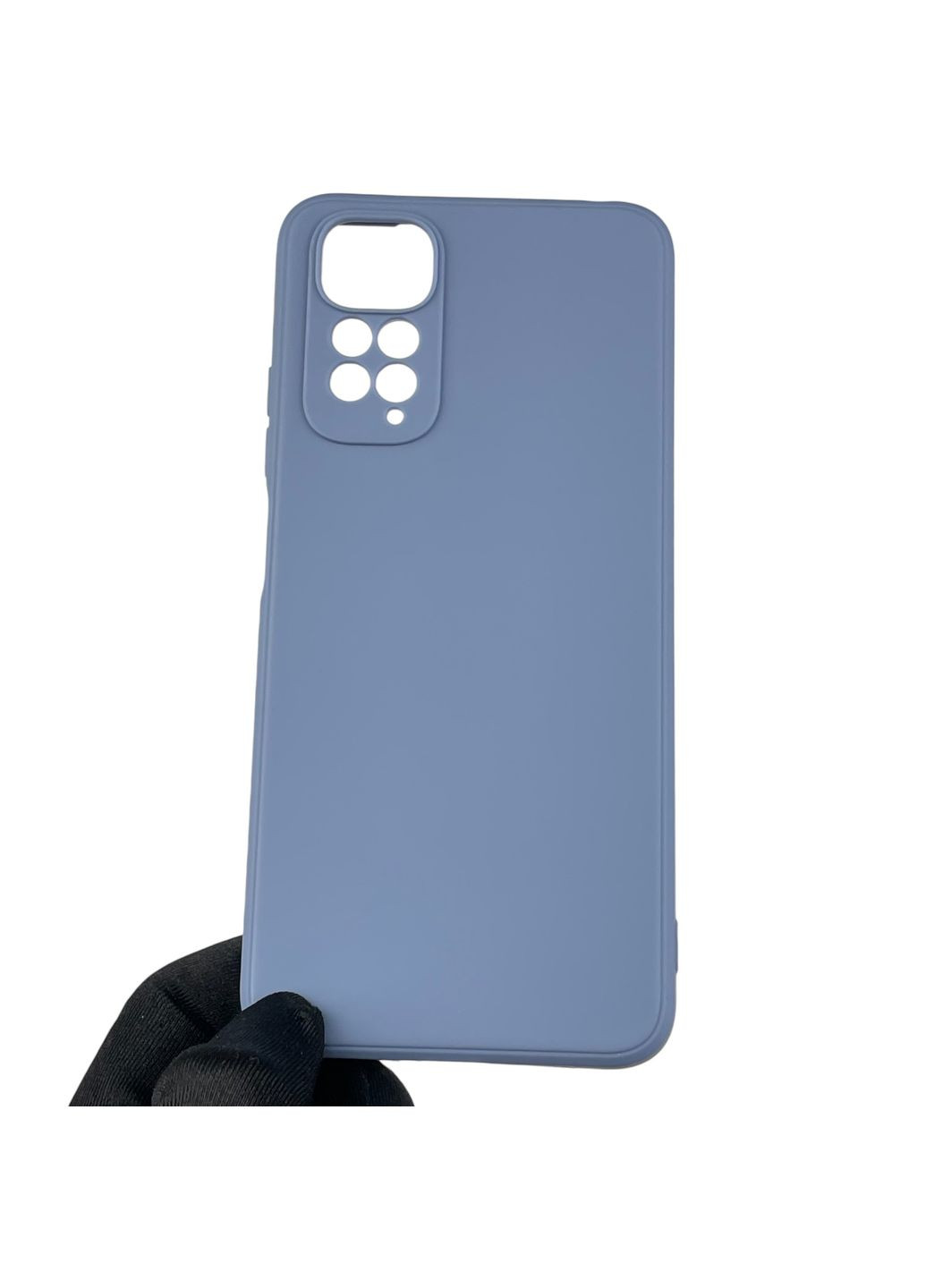 Чехол для Redmi Note 11 с квадратными гранями с защитой камеры на сяоми редми нот 11 голубой Xiaomi (366023467)