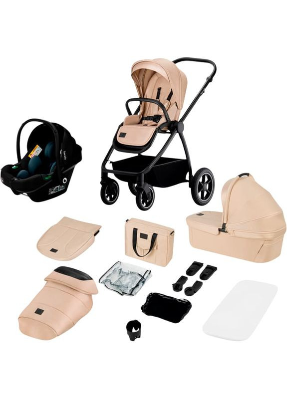 Коляска универсальная 3 в 1 Meril 3in1 Beige Sand (LO-MERIL 3IN1 BEIGE SAND) Lionelo (370034090)