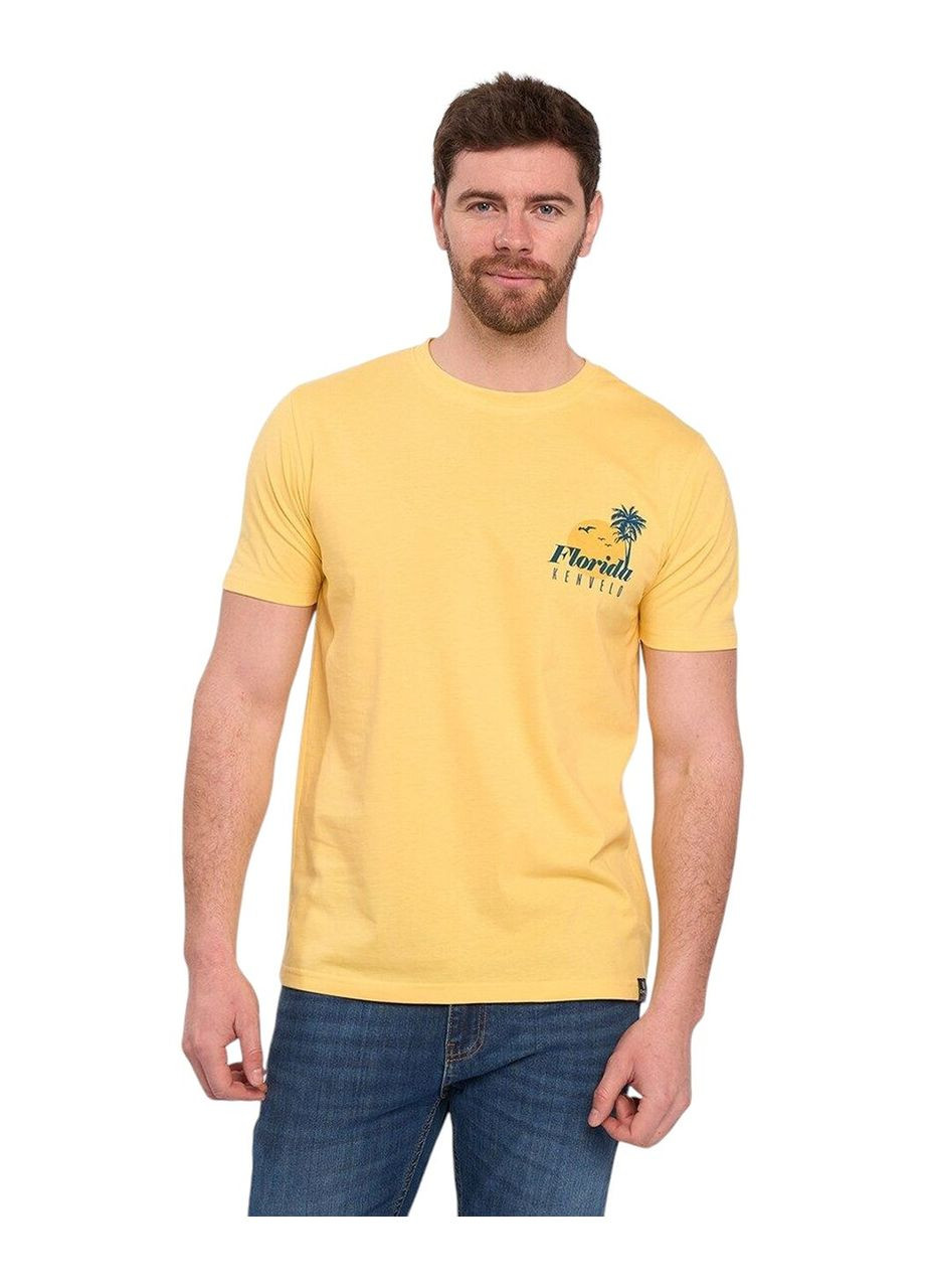 Желтая футболка мужская Kenvelo