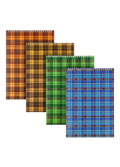 Блокнот на пружине А5 твердый переплет 48 листов клетка D8012-01 Delta by Axent (365550358)