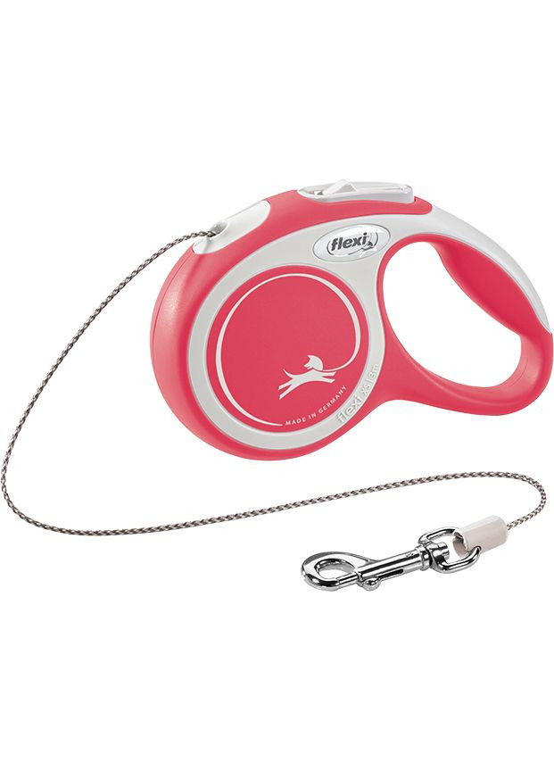 Поводок-рулетка New Comfort XS трос 3 м Красный (4000498042724) Flexi (364750781)