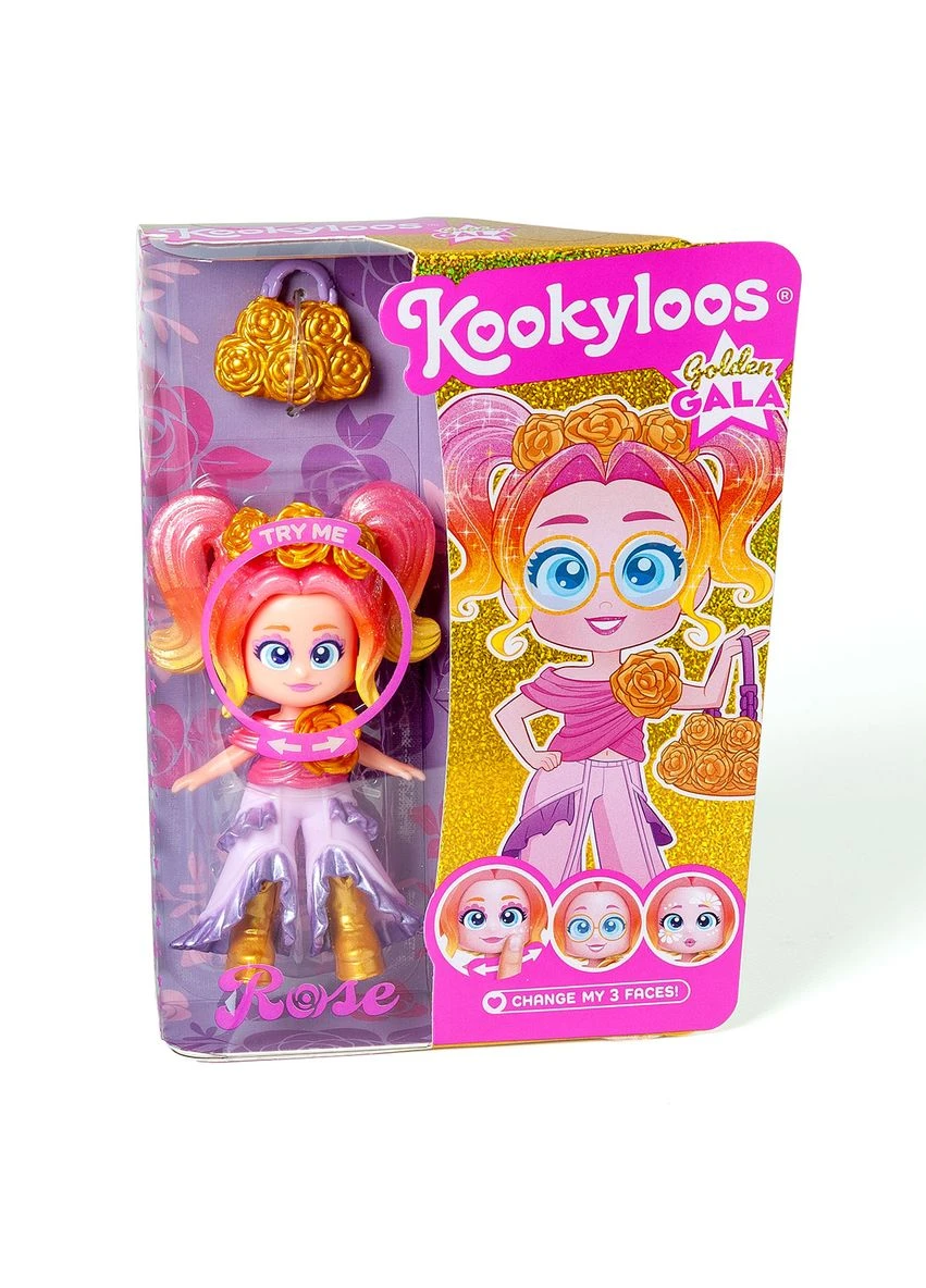 Лялька Kookyloos Ґолден Ґала з аксесуарами та змінними емоціями No Brand (398202705)