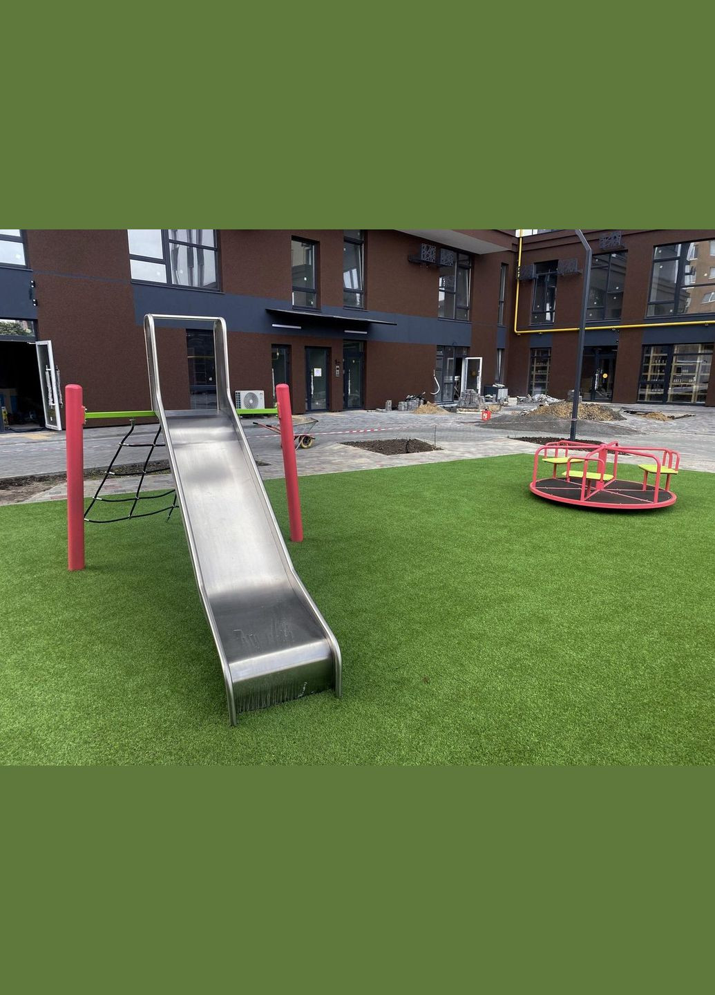 Горка спуск открытая из нержавеющей стали 2 мм c высокими бортами Urban (346531955)