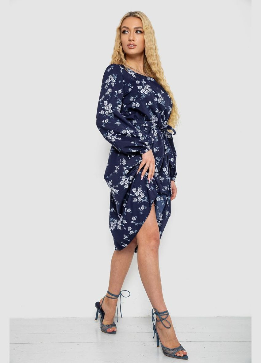 Темно-синее кэжуал платье с принтом софт Ager