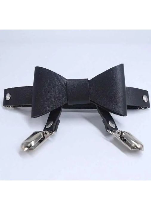 Гартер на 2 ноги з підв'язками для панчіх і бантиком 2 шт XS-M No Brand (368892588)