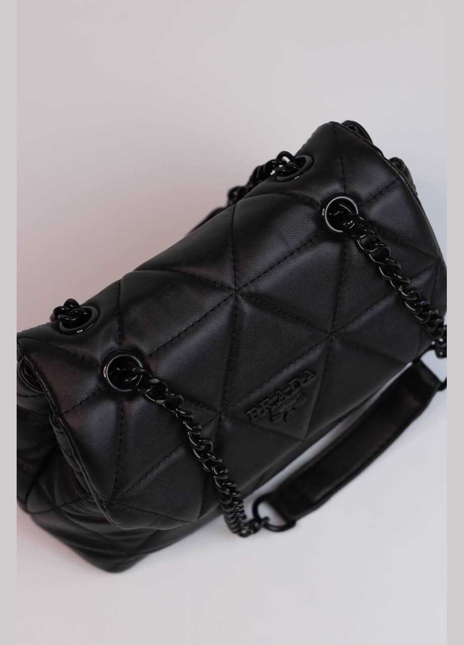 Жіноча сумка Prada Saffiano black женская сумка, сумка Прада чорного кольору No Brand (307925681)
