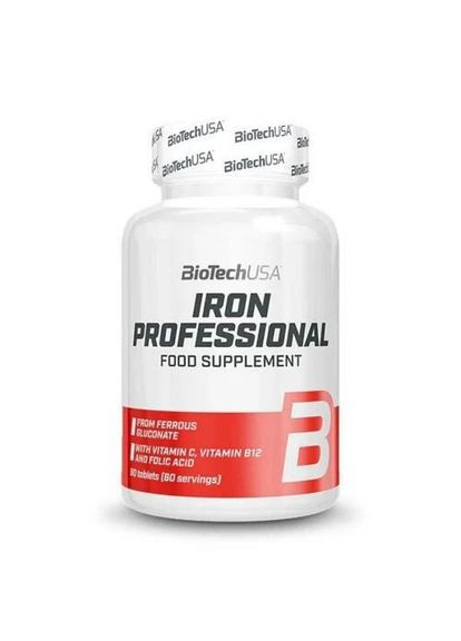 Витамины и минералы Iron Professional, 60 таблеток Biotech (329194482)