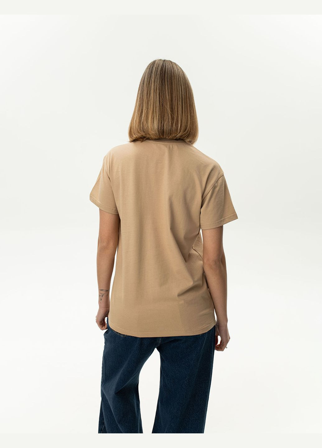 Біла Жіноча футболка котон (0011400BELL) Casual Trend №114 - (358935199)