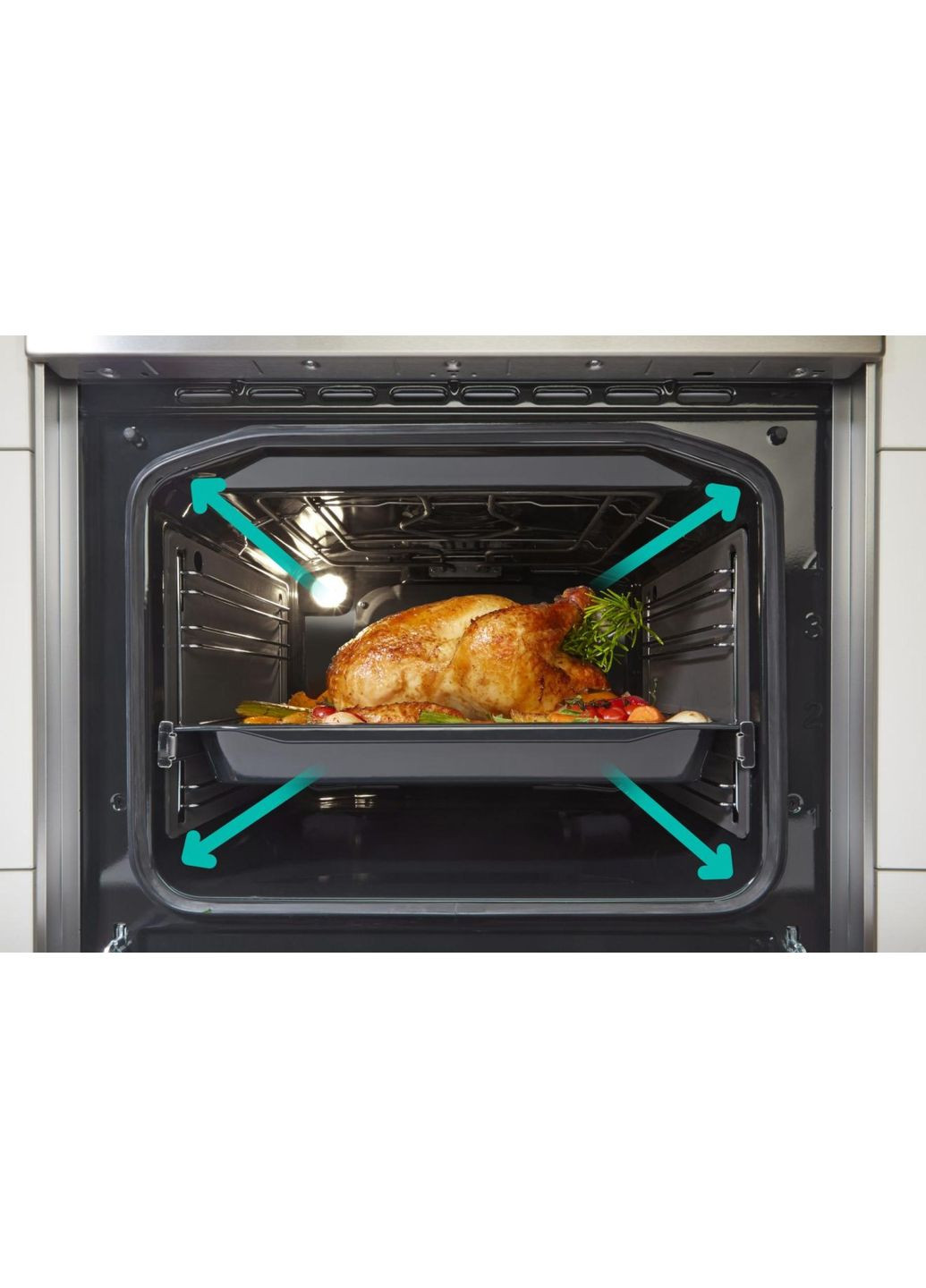 плита ge5a21wh электрическая, 68л, 50x60см, гриль, Gorenje