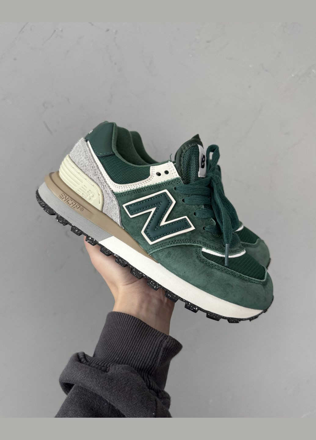 Кроссовки женские и мужские New Balance 574 green | Нью Беланс 574 зеленые No Brand зелёные демисезоны (316091188)