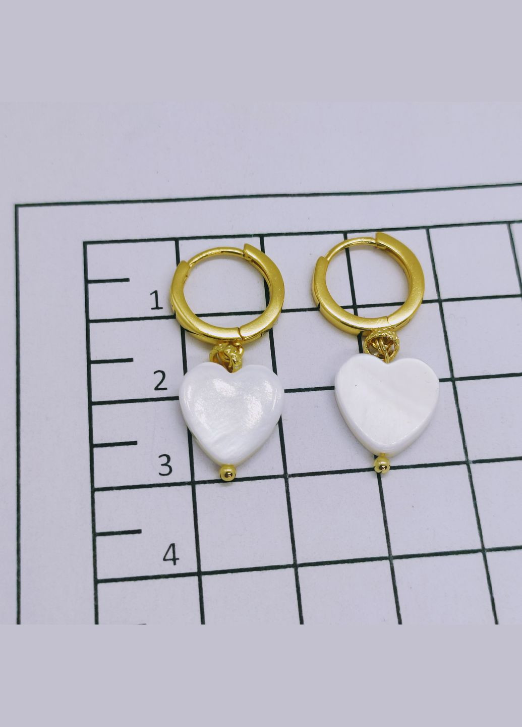 Серьги 3263 натуральный перламутр MINOV (329058252)