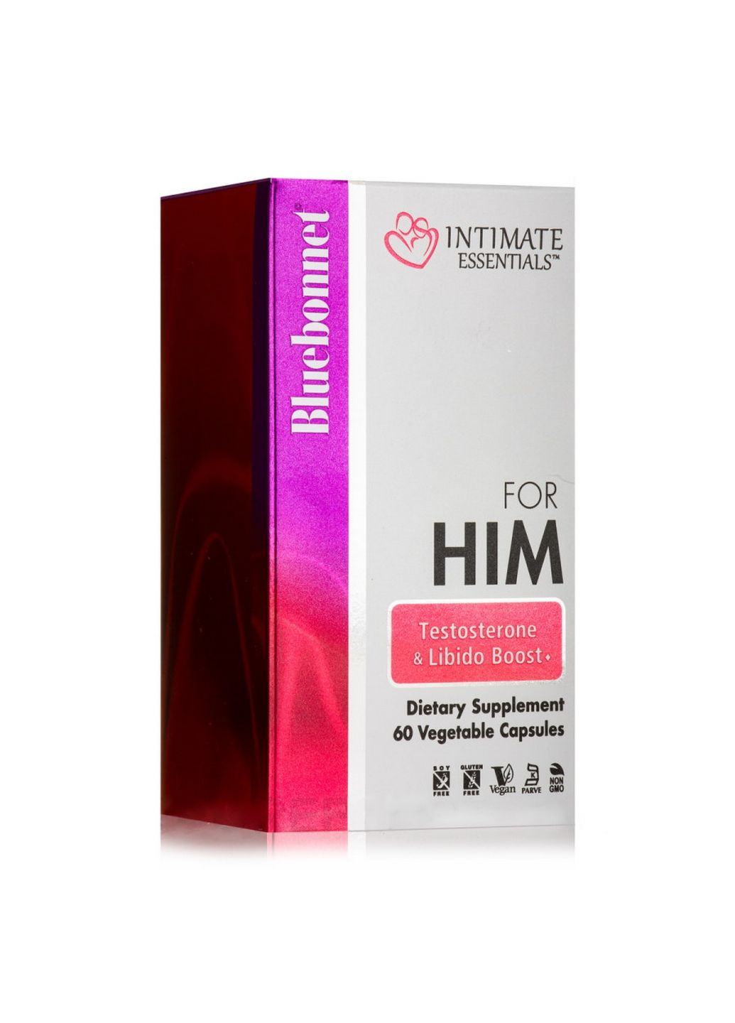 Стимулятор тестостерону Intimate Essentials For Him Testosterone & Libido Boost, 60 вегакапсул Bluebonnet Nutrition (293341139)