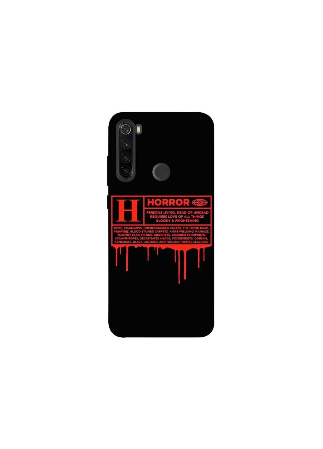 Чохол на Xiaomi Redmi Note 8T Horror Halloween Frontalka (363896238)